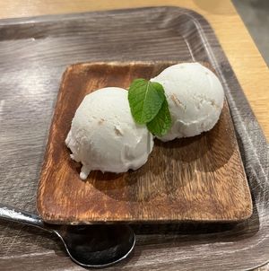 Coconut ice cream   at Plant Based Tokyo in Tokyo