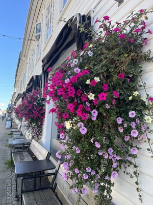 Outside seating   at Drommeplassen in Kristiansand