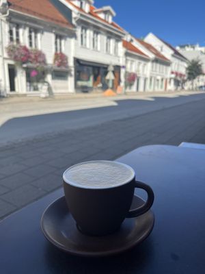 Cappuccino with Oatmilk   at Drommeplassen in Kristiansand