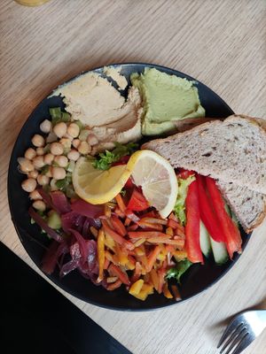 Veganer Salat at Drommeplassen in Kristiansand
