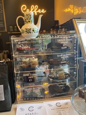 Lots of vegan options  at Little Green Refills in Abergavenny