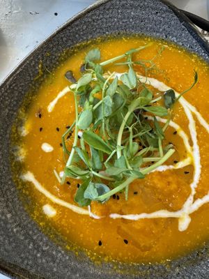 Soup  at Little Green Refills in Abergavenny