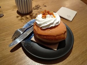 Carrot cake at Delish Vegan Doughnuts - Malasaña in Madrid