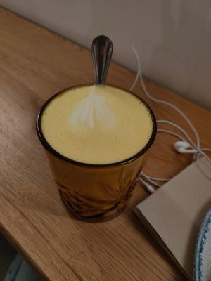 Golden Milk at Delish Vegan Doughnuts - Malasaña in Madrid