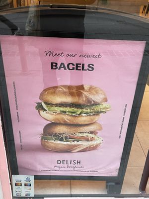 Vegan bagels  at Delish Vegan Doughnuts - Malasaña in Madrid