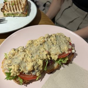 chickpea sandwich  at Delish Vegan Doughnuts - Malasaña in Madrid