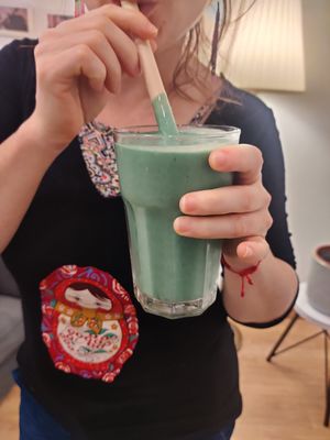 Smoothie at Delish Vegan Doughnuts - Malasaña in Madrid