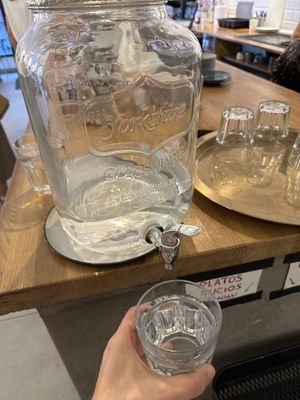 Free tap water  at Delish Vegan Doughnuts - Malasaña in Madrid