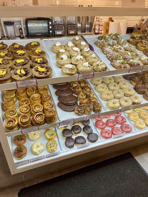 Variety of donuts  at Delish Vegan Doughnuts - Malasaña in Madrid