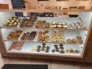 Look at that selection! at Delish Vegan Doughnuts - Malasaña in Madrid