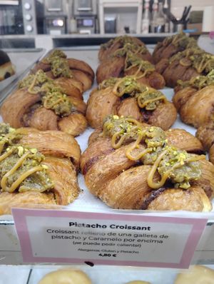 Pistachio croissants  at Delish Vegan Doughnuts - Malasaña in Madrid