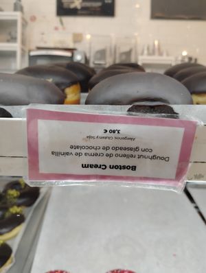 Boston cream pie  at Delish Vegan Doughnuts - Malasaña in Madrid