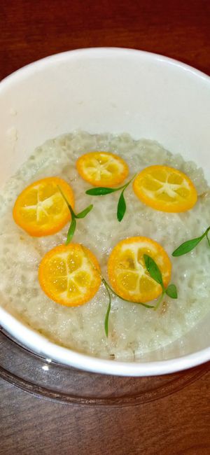Arroz con leche de coco at FinaFilipina in Madrid