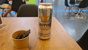 Japonese beer at FinaFilipina in Madrid