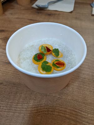 rice with coconut milk at FinaFilipina in Madrid