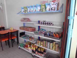 The packed food offer. at Jay House in Chumphon