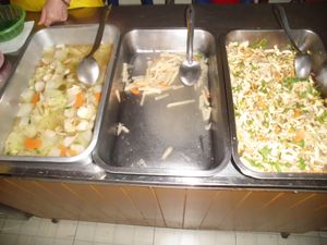 The food offer. at Jay House in Chumphon