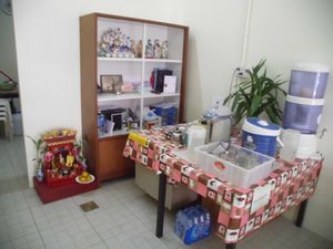 Complimentary water, for free. You can order also tea. at Jay House in Chumphon