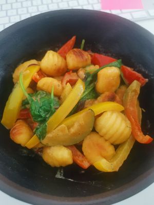 Gnocchi mit Salbeibutter und Kokosmilch at Zimtzicke in Munich