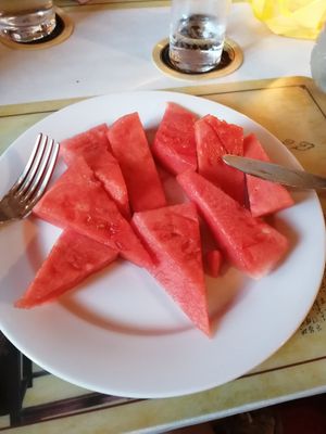 Frische Melone! 🍉 at  China Restaurant Atlantik in Zinnowitz