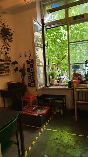 The interior at Polkilo Food in St Petersburg