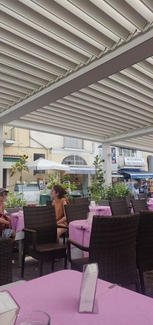Gorgeous outdoor seating! at Bar Il Gabbiano in Capri