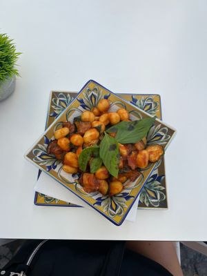 Vegan Gnocchi at Bar Il Gabbiano in Capri