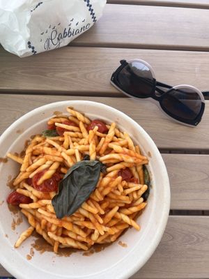 Pasta al pomodoro   at Bar Il Gabbiano in Capri
