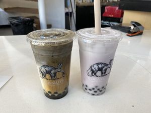 Hojicha Oat Milk Tea with Boba at Boba Guys - Hayes Valley in San Francisco
