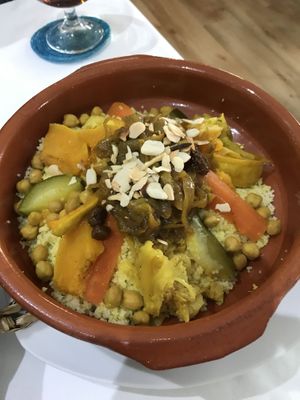 Veg cous cous  at Reina Mora in Denia