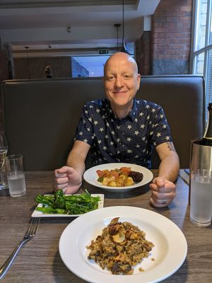 Vegan dishes with a side of seasonal greens at Titanic Spa in Huddersfield