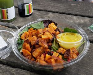 Sweet potato salad at RAWGIRLS Downtown in Memphis