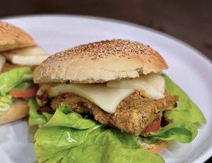 Burger at Vegitalian in Salzburg