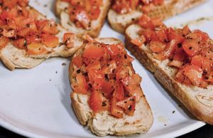 Bruschetta at Vegitalian in Salzburg