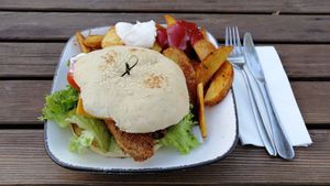 (no) chicken burger at Vegitalian in Salzburg