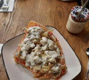 Pizza Greca #Veganuary at Vegitalian in Salzburg