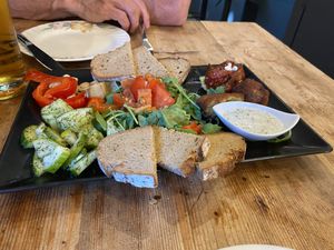 Antipasti—magnificent !  at Vegitalian in Salzburg