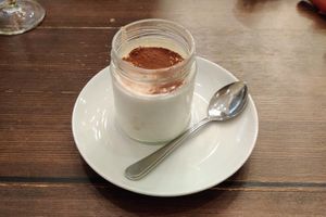 tiramisu at Vegitalian in Salzburg