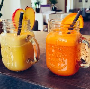Brunch: Fresh juices  at Vegitalian in Salzburg