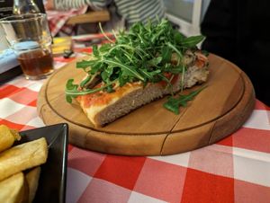pizza at Vegitalian in Salzburg