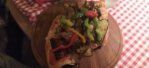 Pizza at Vegitalian in Salzburg