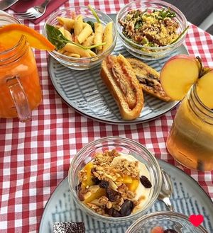 Our Brunch  at Vegitalian in Salzburg