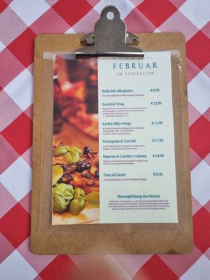 Februar Speisekarte 2024 at Vegitalian in Salzburg
