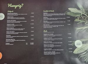 Speisekarte 1 at Vegitalian in Salzburg