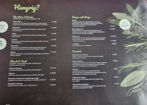 Speisekarte 2 at Vegitalian in Salzburg