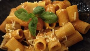 Pasta Pomodore at Vegitalian in Salzburg