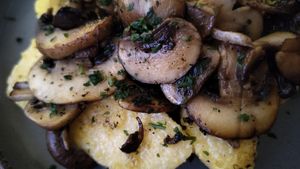 Polenta alla Markus at Vegitalian in Salzburg