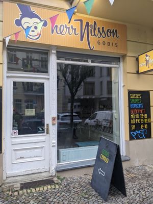 Outside of Herr Nilsson at Herr Nilsson GODIS in Berlin