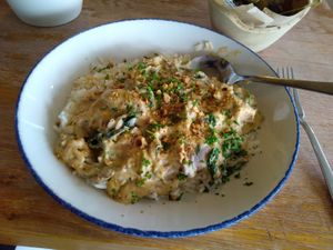 Mushroom stroganoff - really tasty! at Sea Shanty  in Holyhead