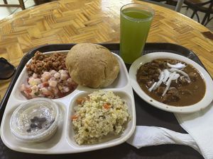 Menu completo #Veganuary at Alta Fibra in Guadalajara